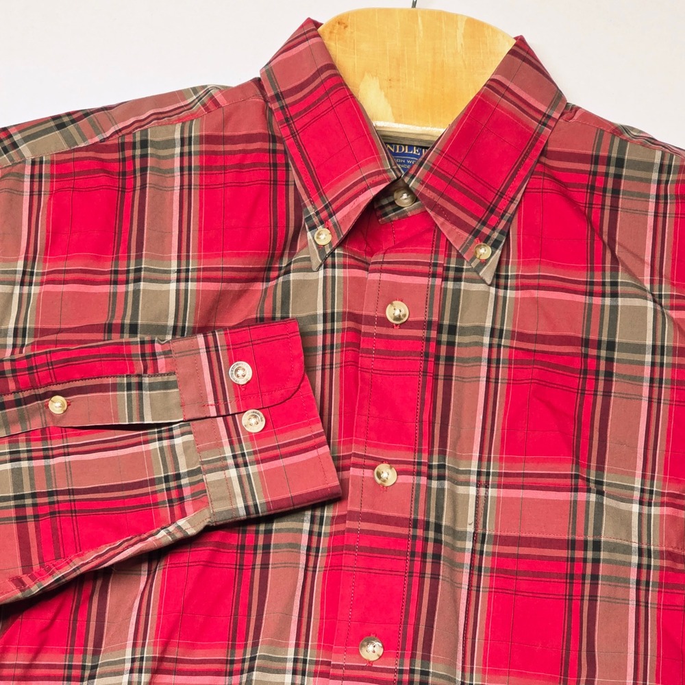 Pendleton‎ Metro Shirt Men's Medium Plaid Button Down Long Sleeve Casual